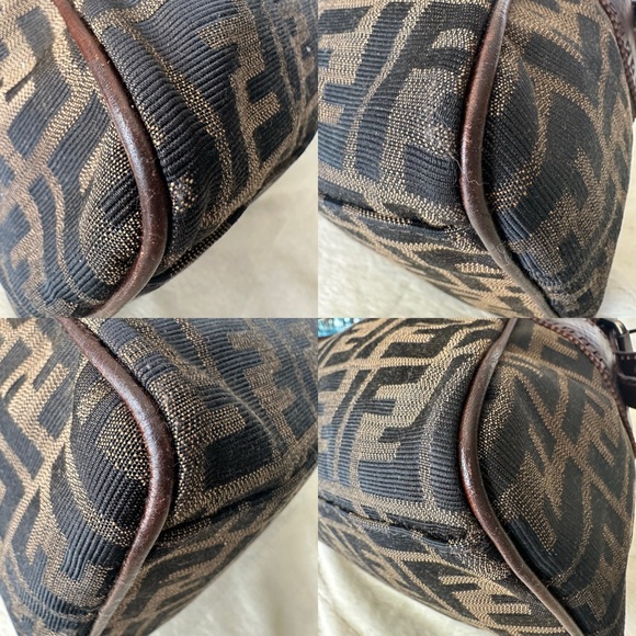 Fendi Zucca Brown Canvas Shoulder/Hand Bag - Picture 10 of 16